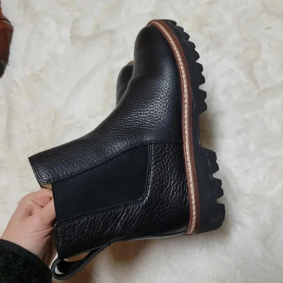 MADEWELL The Citywalk Lugsole Chelsea Boot In Leather Black Size 6 - Picture 5 of 11